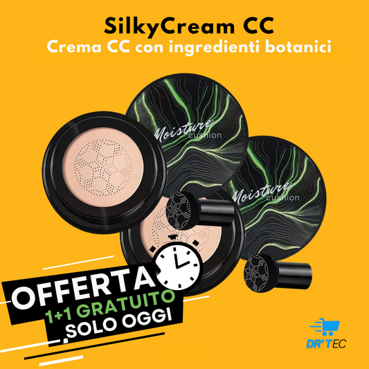 Base de maquillaje SilkyCream CC + Brocha de Regalo (1 + 1 GRATIS)